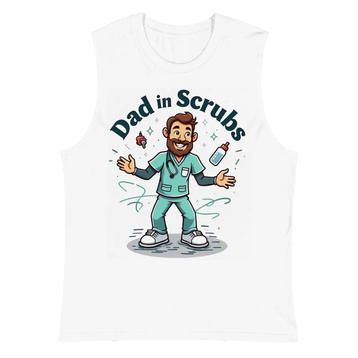 Dad in Scrubs Muscle Tank product image (2)