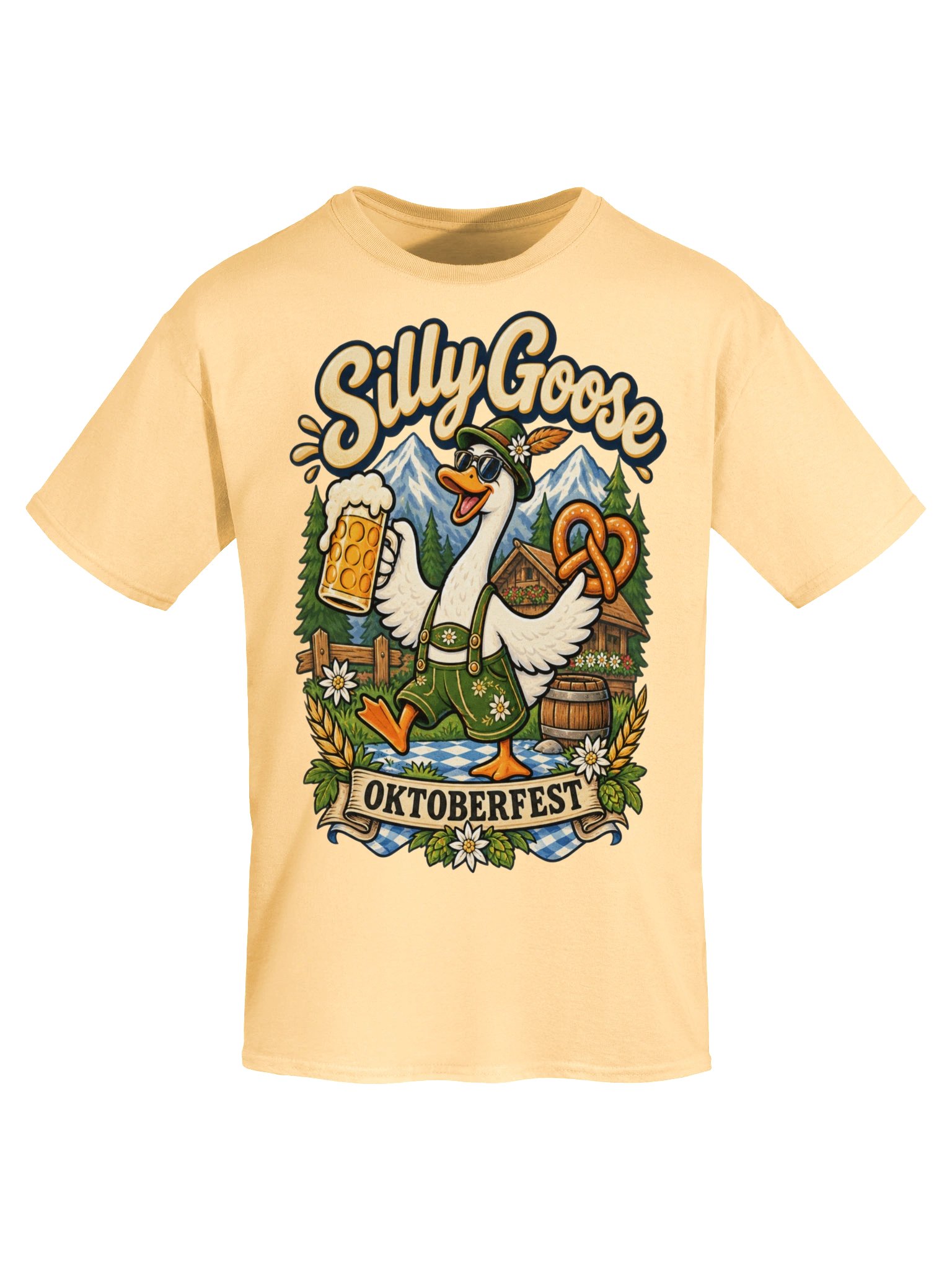 Silly Goose Oktoberfest German Beer Festival Vintage Tee product image (85)