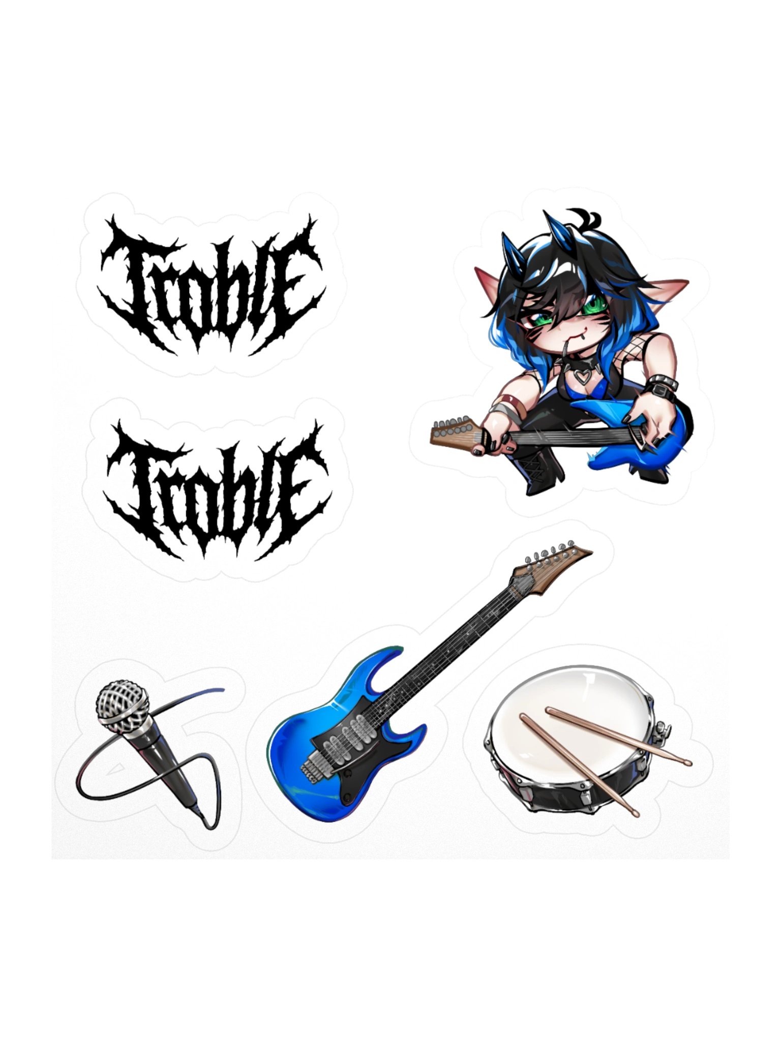 Troble Concert Kiss-Cut Stickers product image (1)