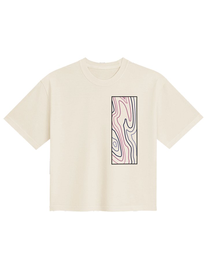 Omni topo map boxy tee white vertical product image (1)