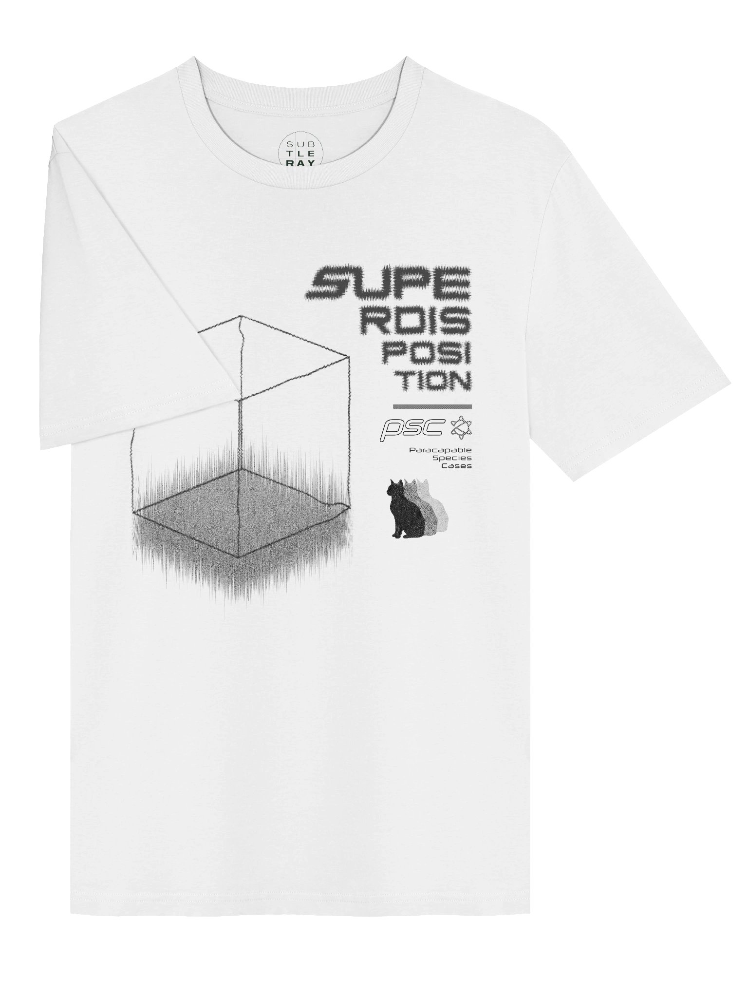 Superdisposition / Cat Monochrome Tee (Ships from US) product image (3)