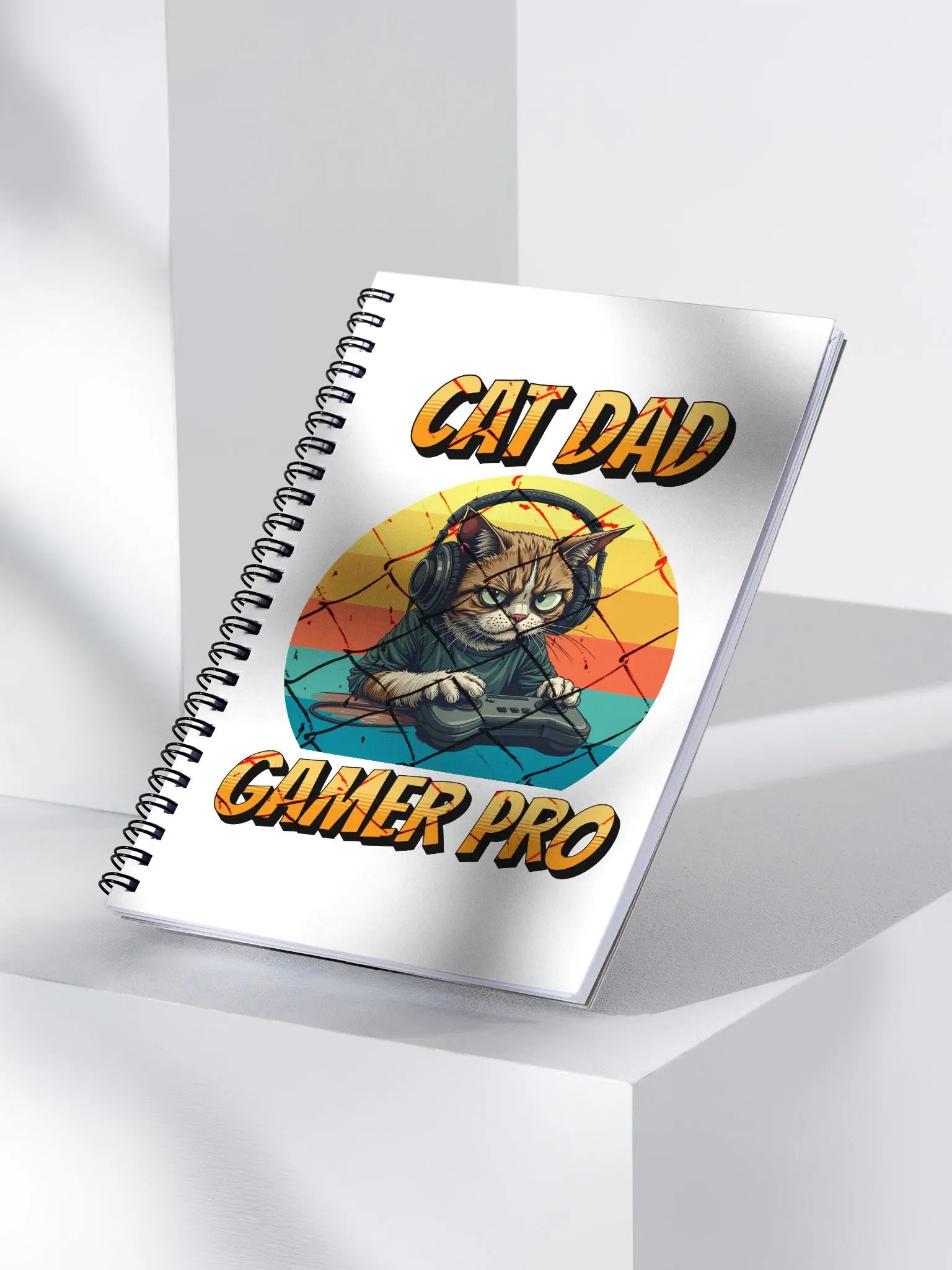 Cat Dad Gamer Pro Spiral Notebook product image (3)