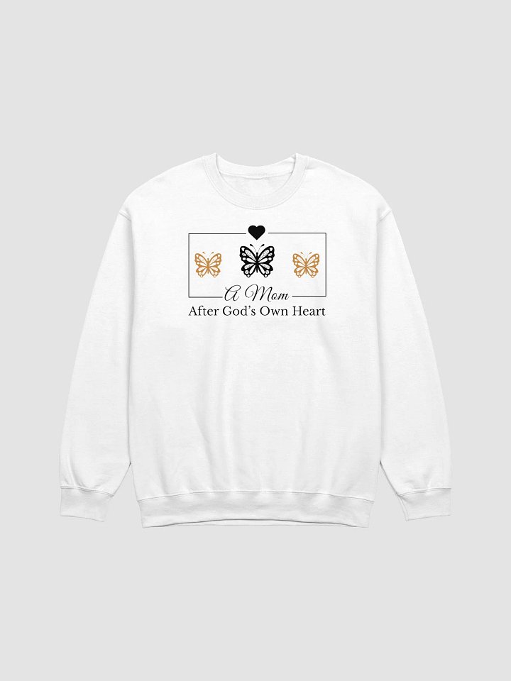 God`s Heart Mom, Gildan Sweatshirt. product image (2)