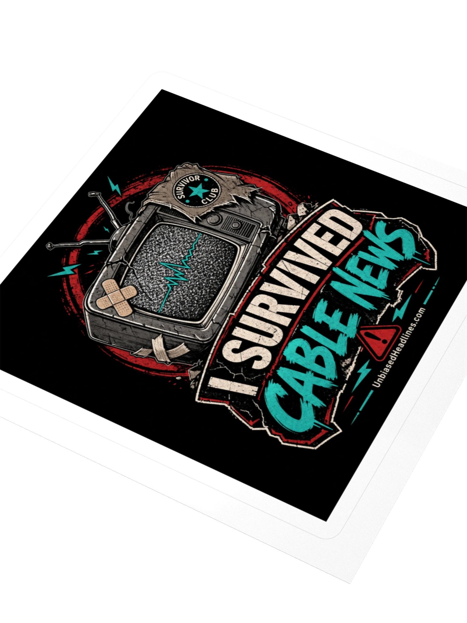 I Survived Cable News Sticker product image (3)
