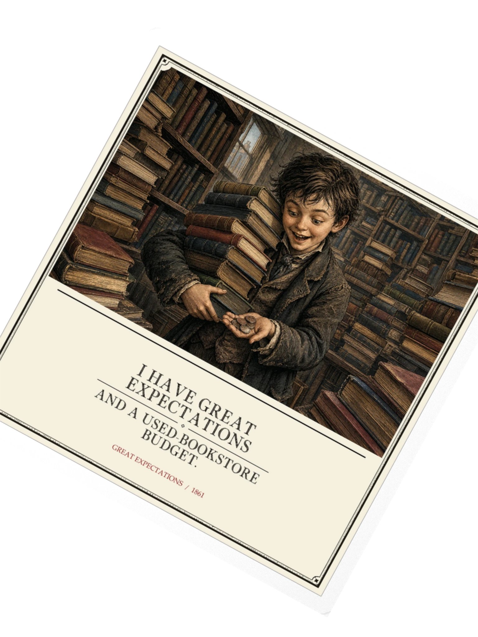 Have Great Expectations Used Bookstore Budget -- Great Expectations Sticker product image (2)