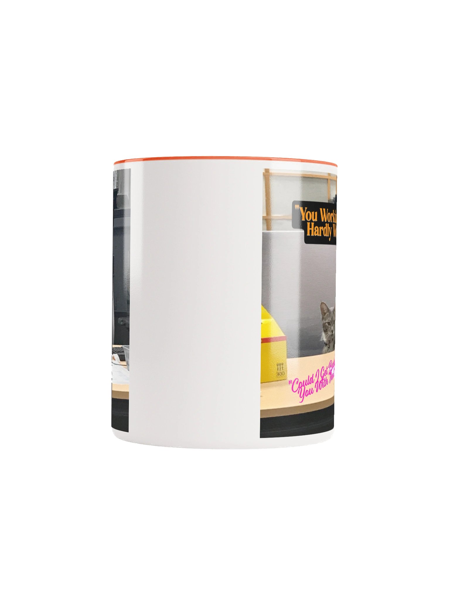 Hard Working Office Cat Ceramic Mug product image (5)