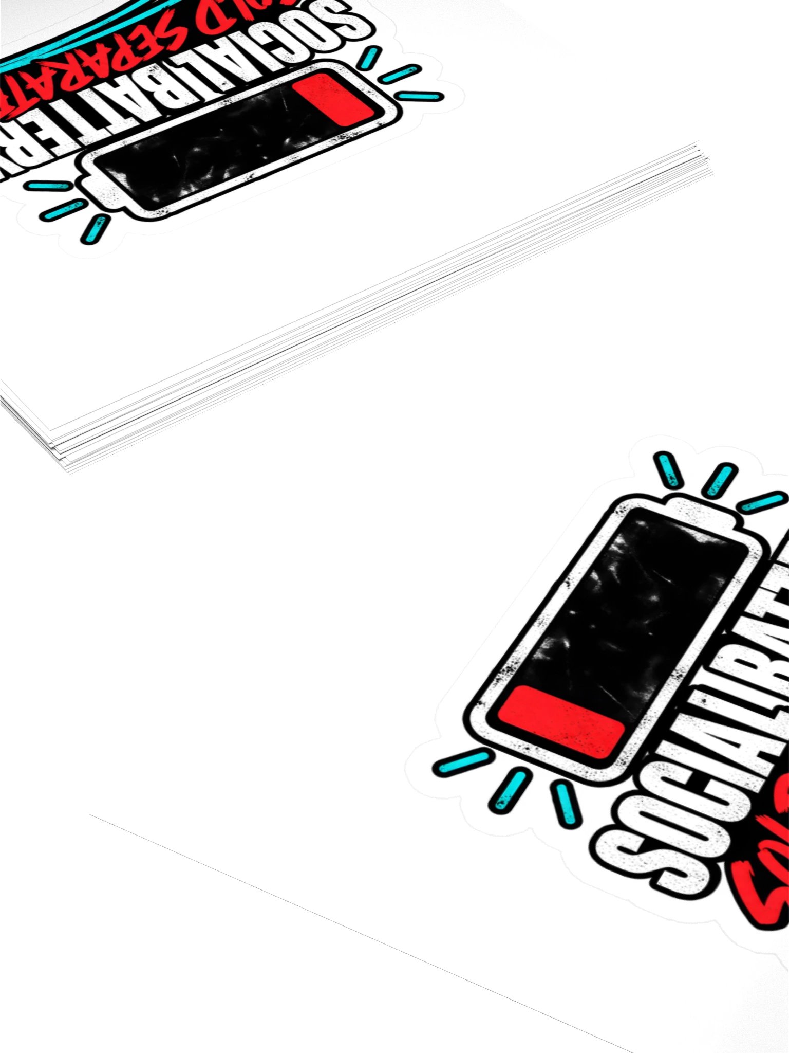 Social Battery Sold Separately™ Sticker product image (4)