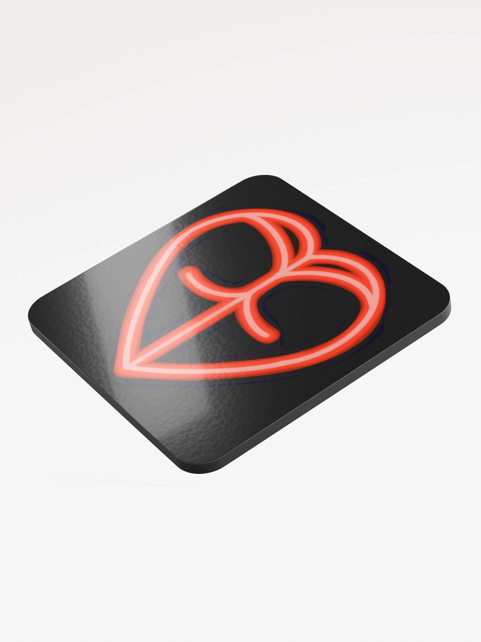 Neon Heart Coaster product image (3)