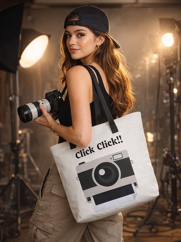 Camera Print Tote Bag product image (1)
