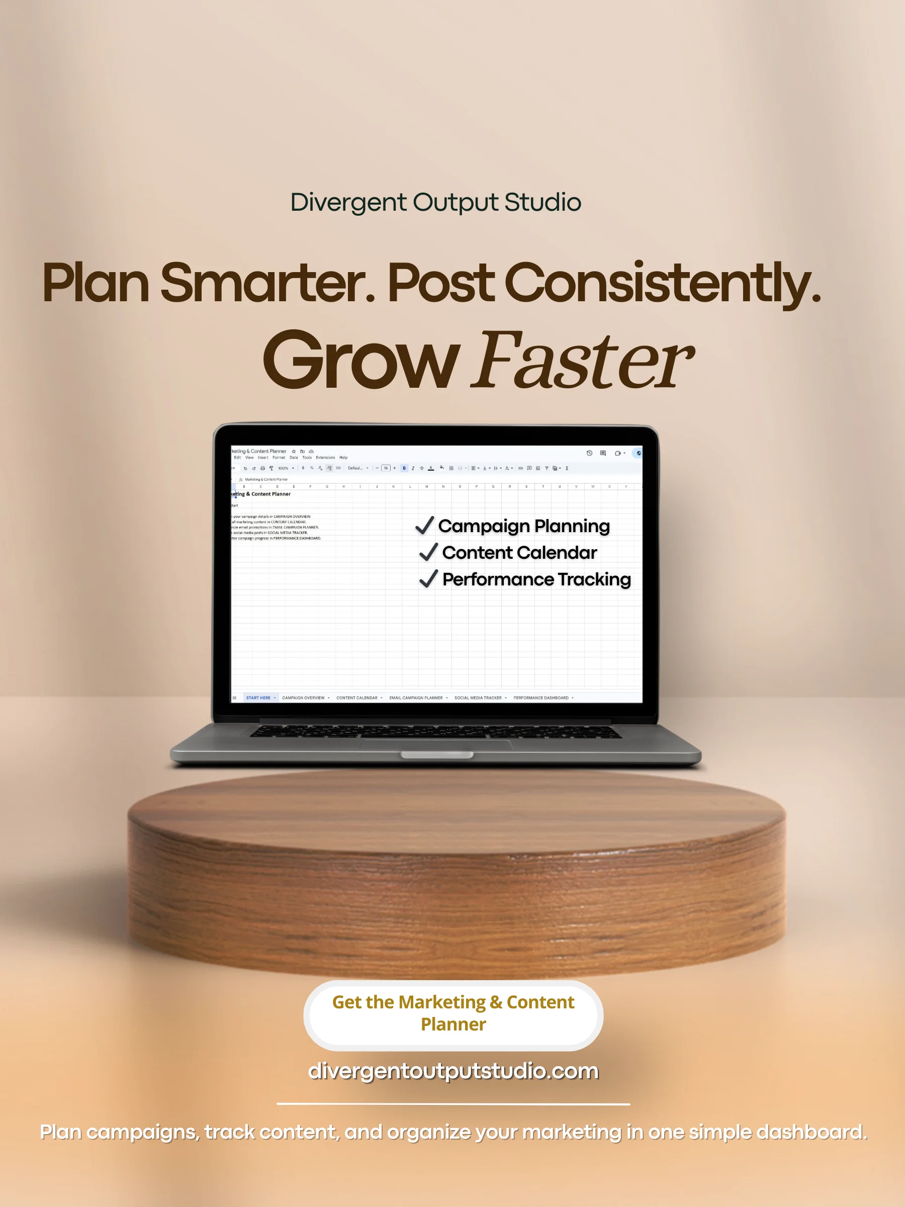 Marketing & Content Planner — Digital Product Launch Toolkit By Divergent Output Studio product image (1)