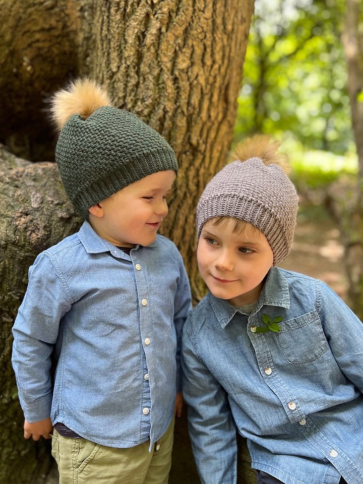 Herringbone Moss Winter Hat Crochet Pattern product image (1)