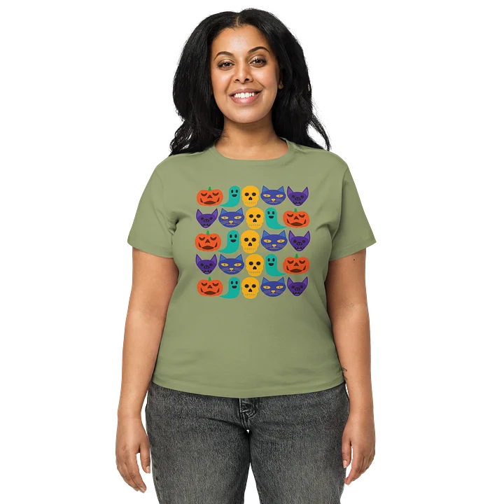 Halloween Pattern Women's High-Waisted Tee product image (2)