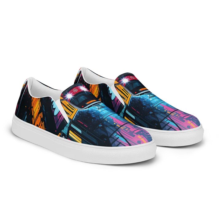 Women's Neon City Canvas slip on shoes product image (2)