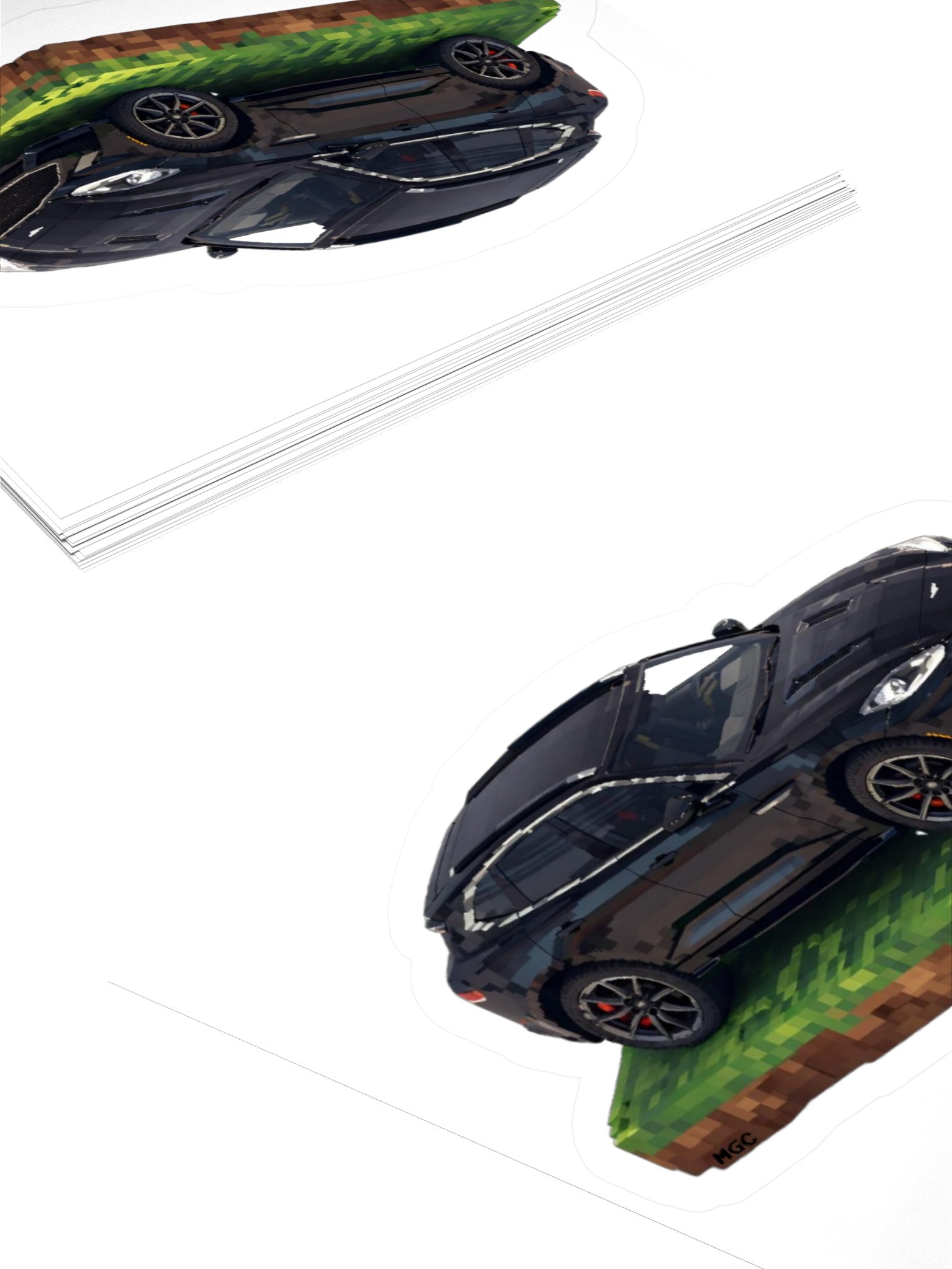 Black Aston Martin DBX Sticker (Pixel, Retro, Minecraft) product image (11)