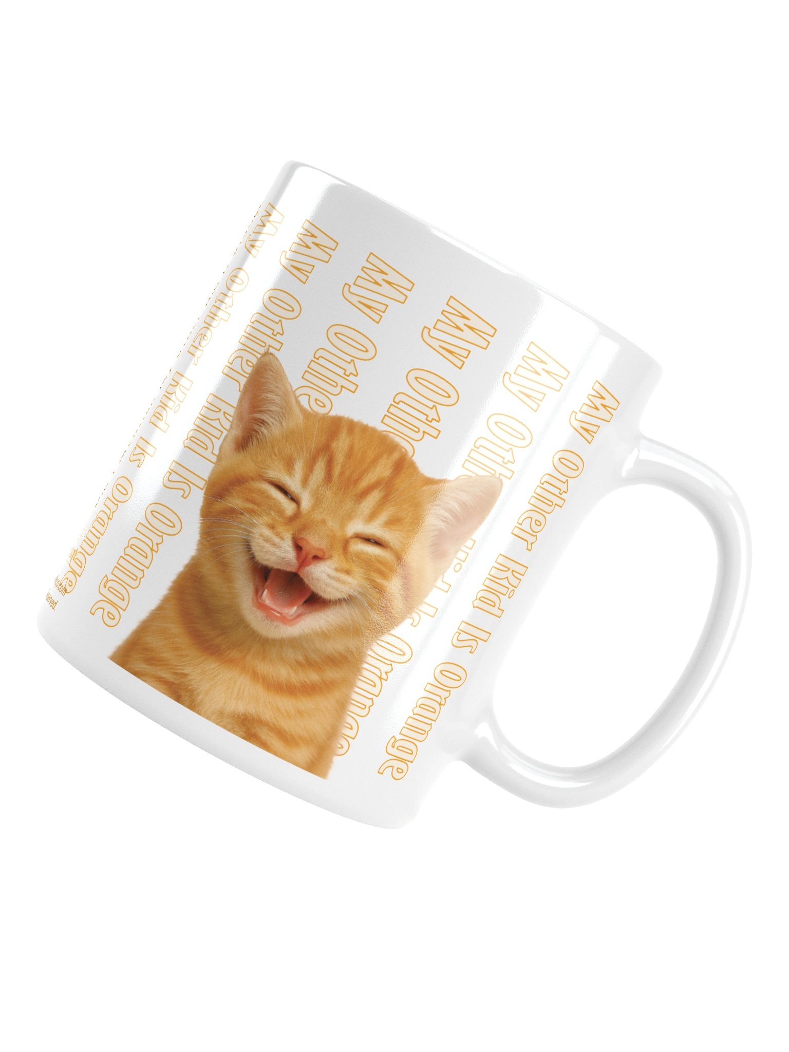 Mug: "My Other Kid Is Orange Did I Mention My Other Kid Is Orange?" with Beautiful Orange Tabby cat image product image (5)