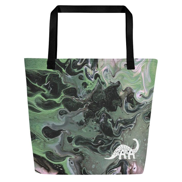 Metallic Green Fluid Acrylic Tote Bag product image (1)