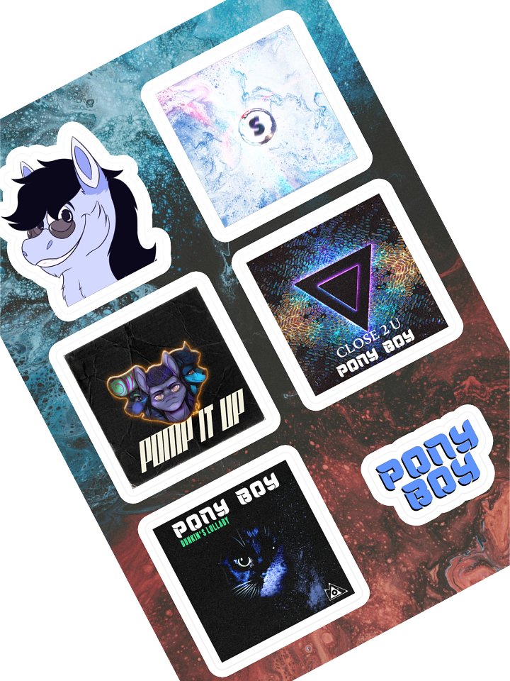 Official Pony Boy Singles Sticker sheet product image (1)