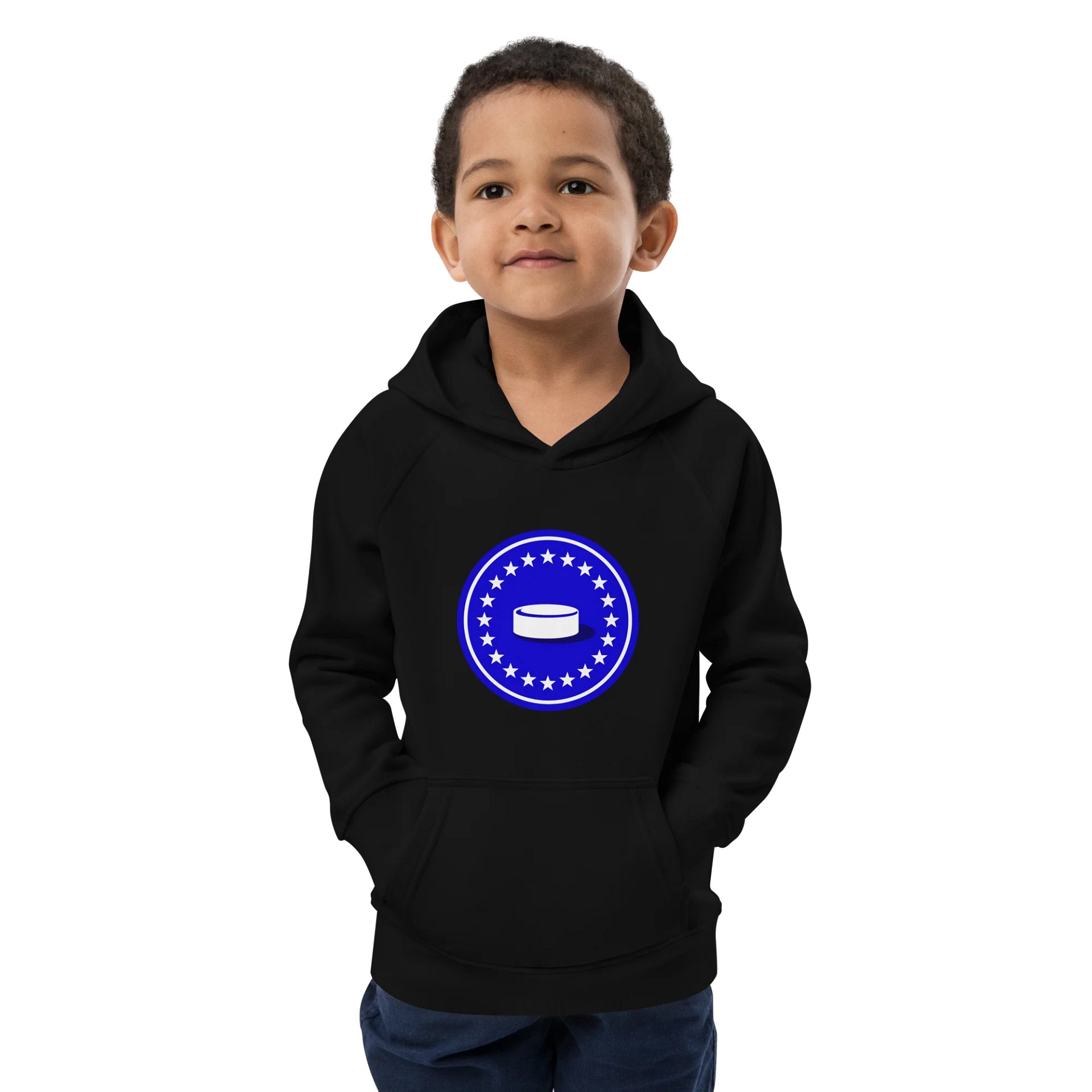 Puck Badge Kids Eco Hoodie product image (4)