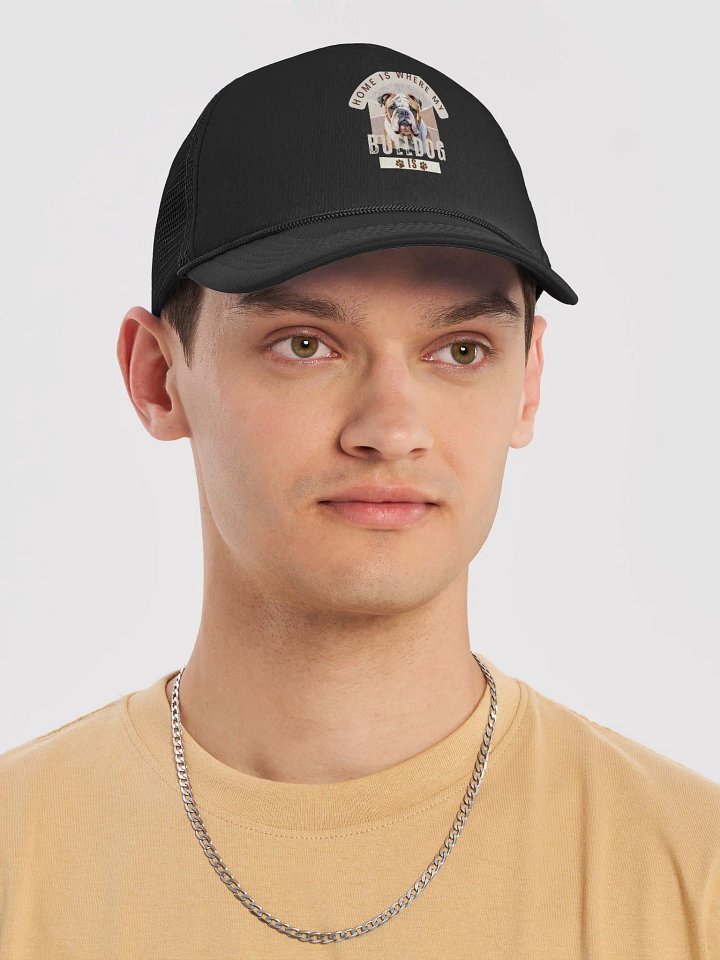 Home Is Where My Bulldog Is Valucap Foam Trucker Hat product image (2)