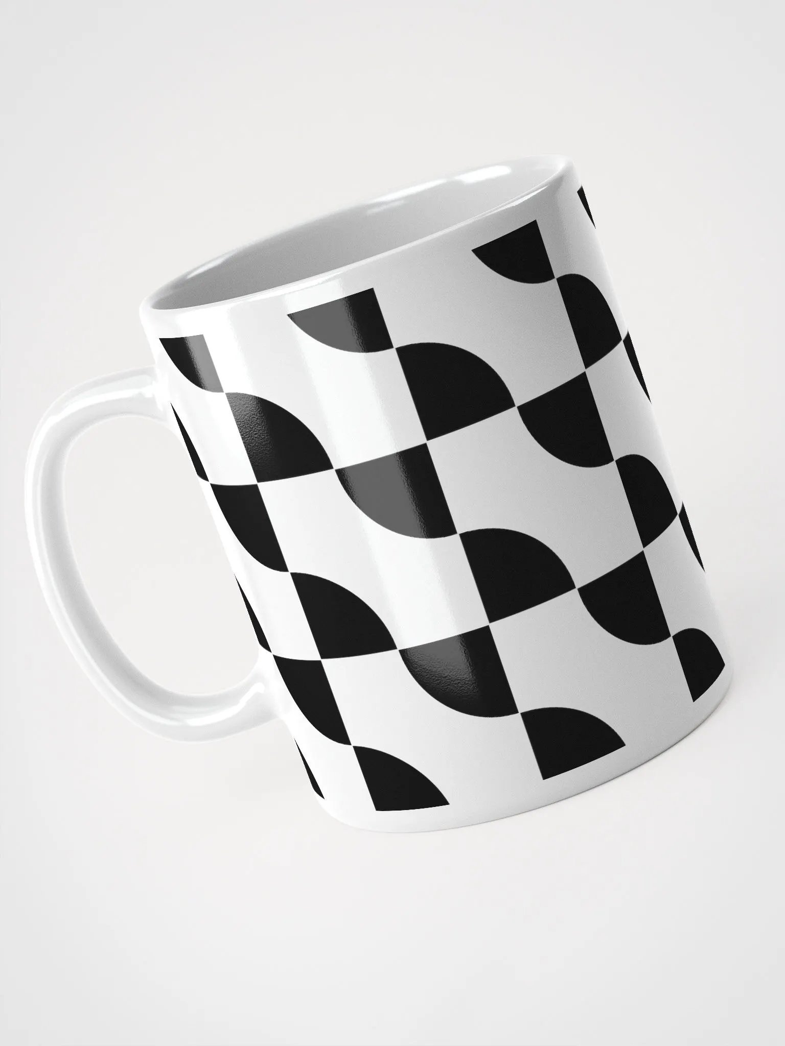 Sliced Circles Within Rectangles Pattern Design Mug product image (9)