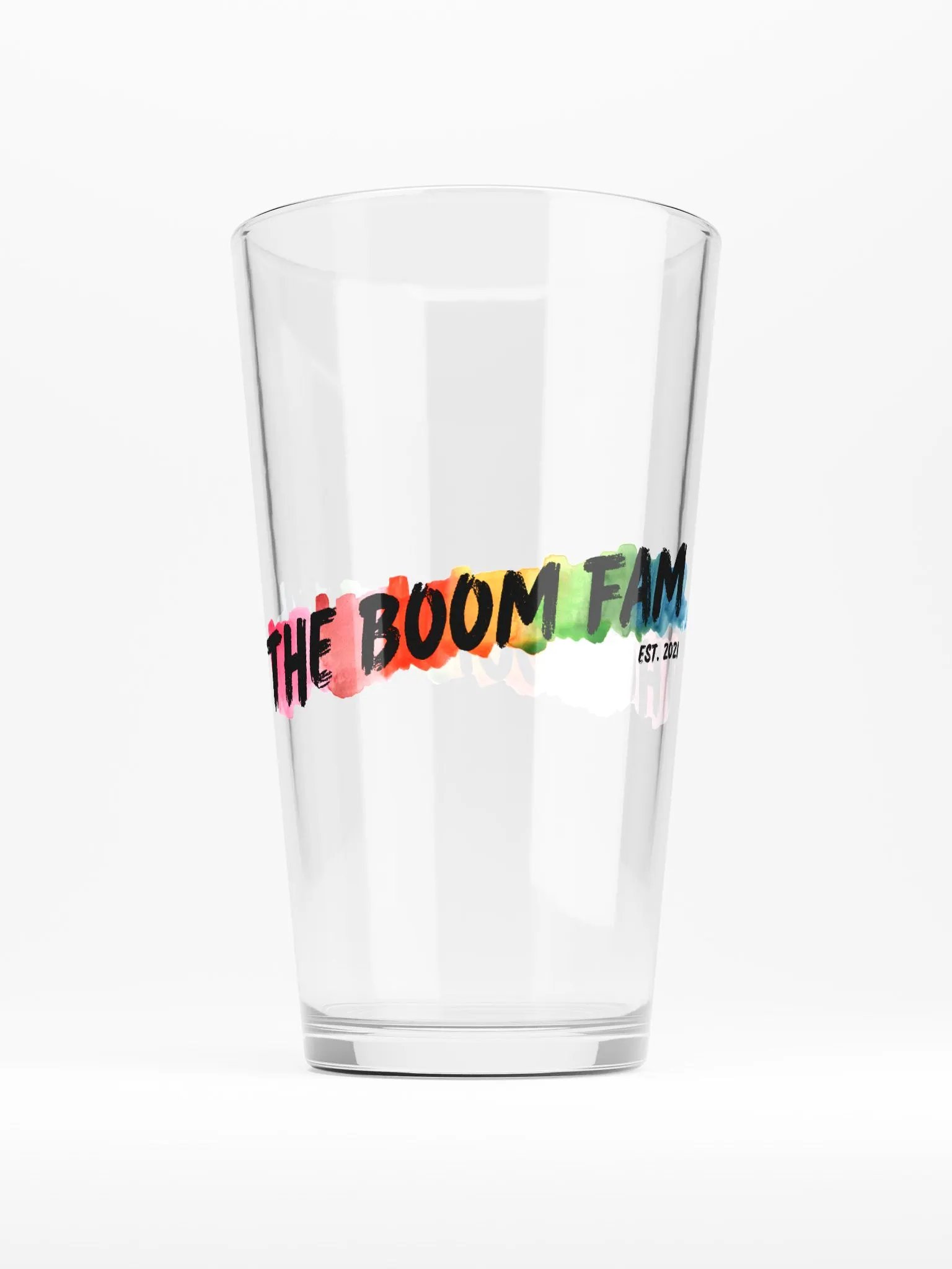 BOOM Fam Est 2021 Pint Glass product image (2)