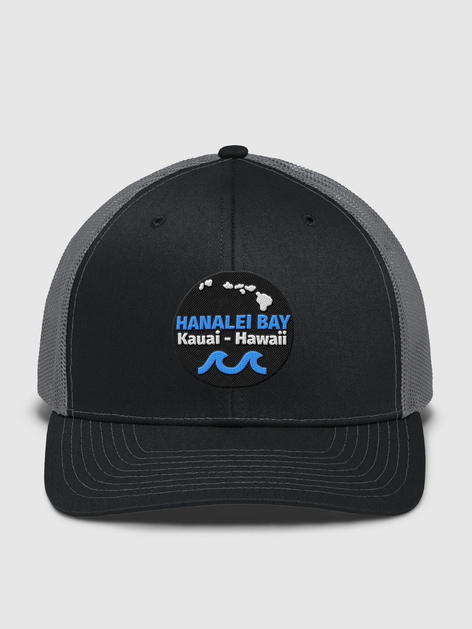 Hanalei Bay, Kauai - Blue Logo - Richardson Trucker Hat product image (1)