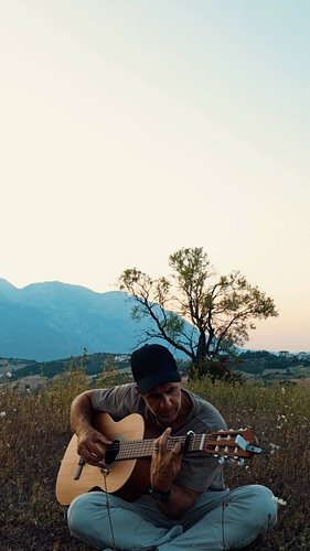 Evening meditations - ambient nylon guitar in the Italien mountains. Full video on my YouTube channel. #meditation #nylonguit...
