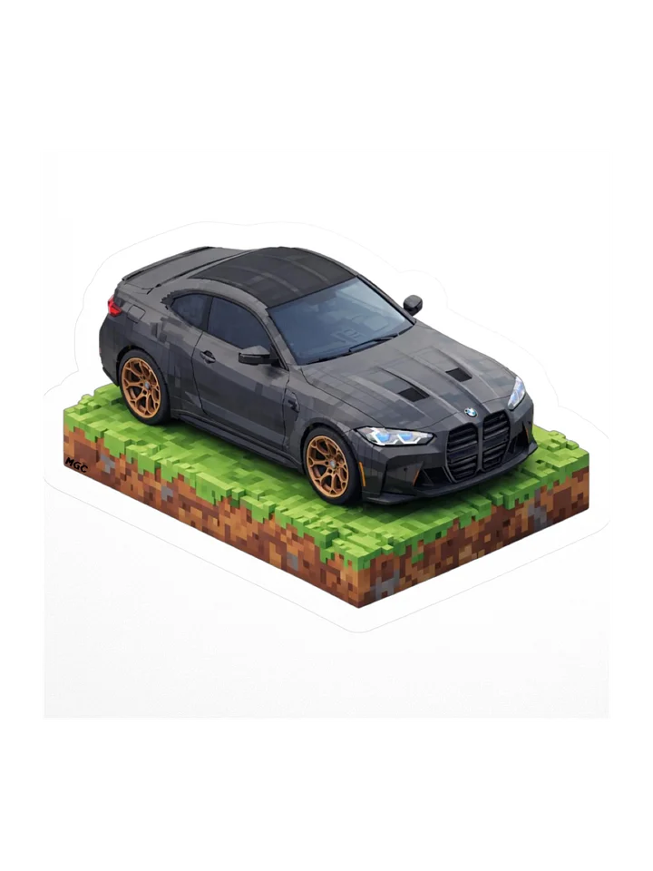 Black BMW M4 Sticker (Pixel, Retro, Minecraft) product image (3)