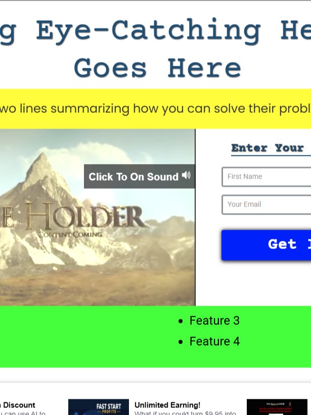 Video Capture Page Leads Leap Template product image (1)