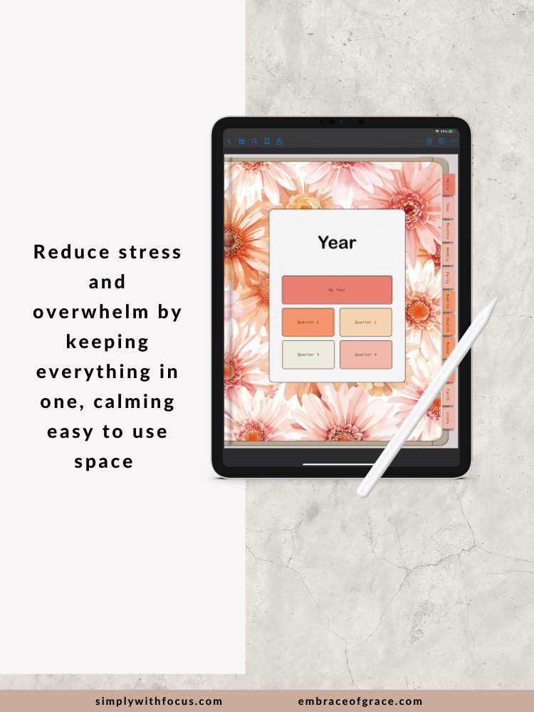 Faith‑Inspired Digital Planner for Everyday Organization (Pink Floral Edition) product image (3)