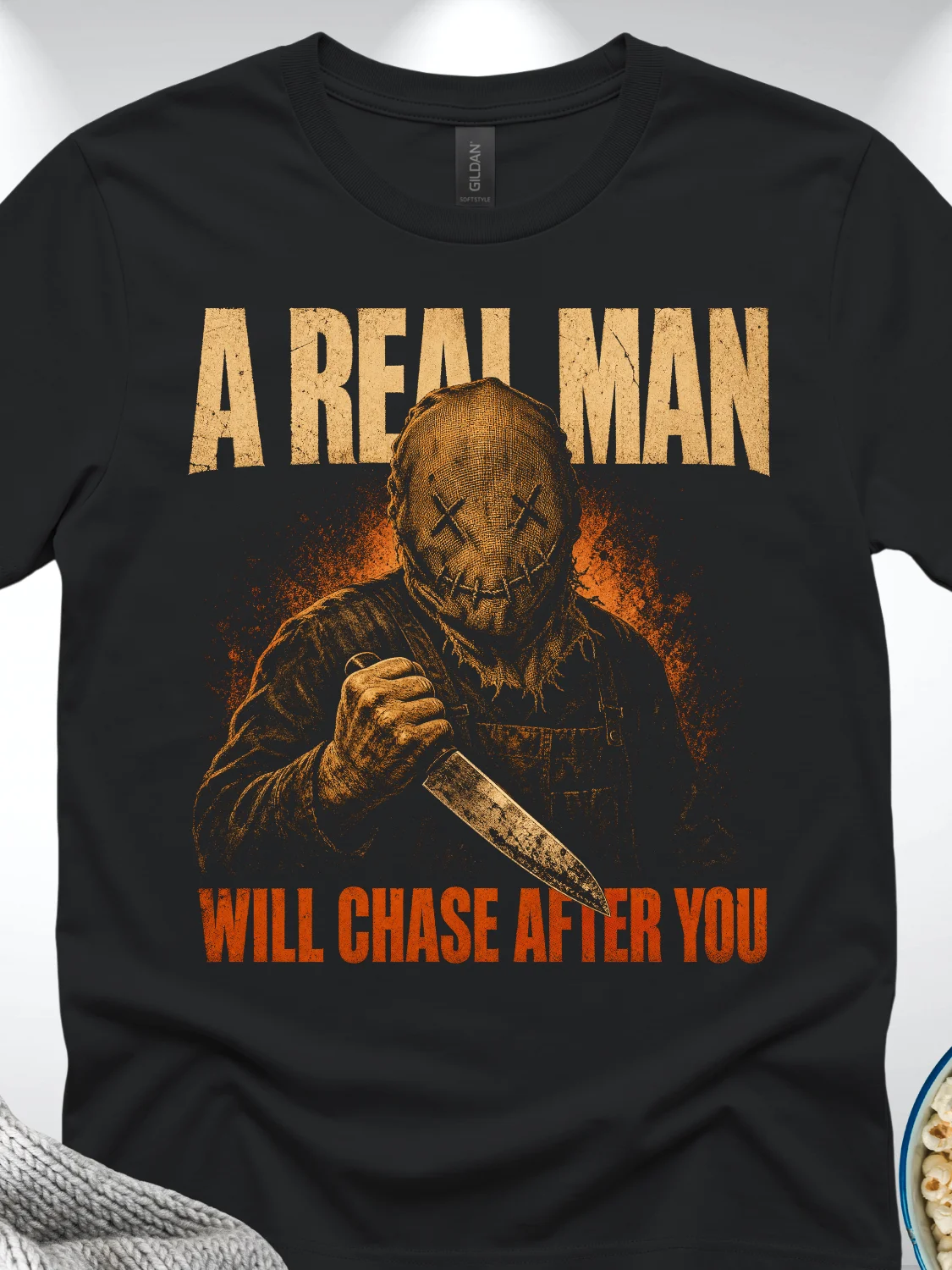 A Real Man Will Chase After You Funny Serial Killer T-Shirt product image (1)