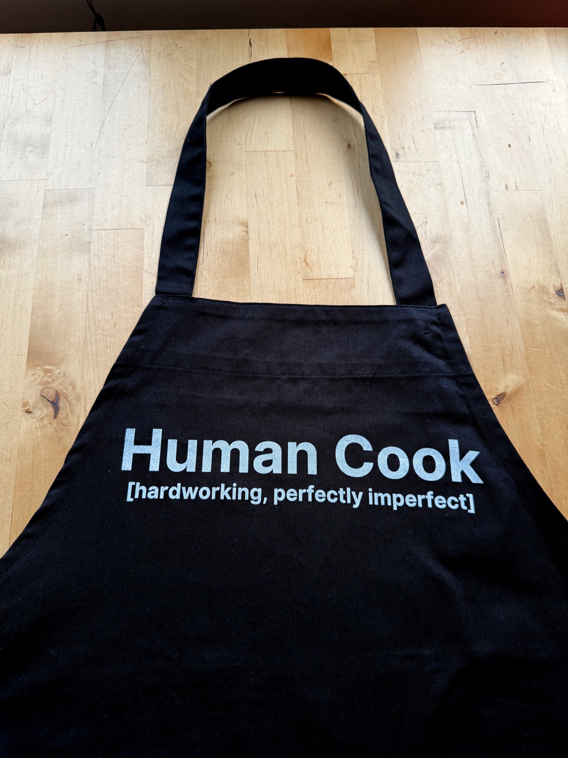 Imperfect Human Cook Apron (Organic Cotton) product image (4)