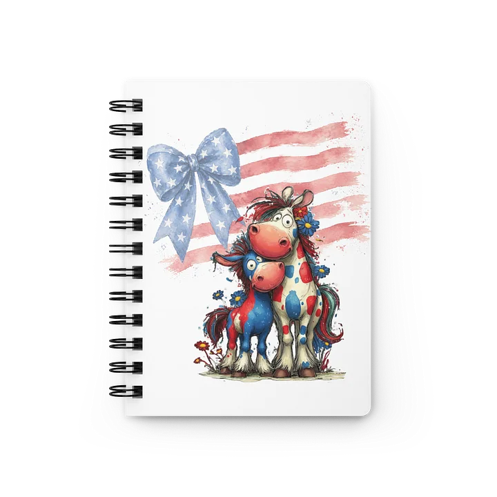 Patriotic Horse Spiral Journal product image (1)