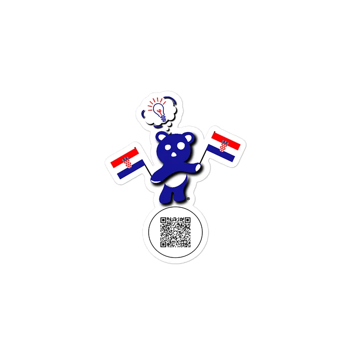 Croatia — Country Bear Sticker | BehrBrained Media product image (2)