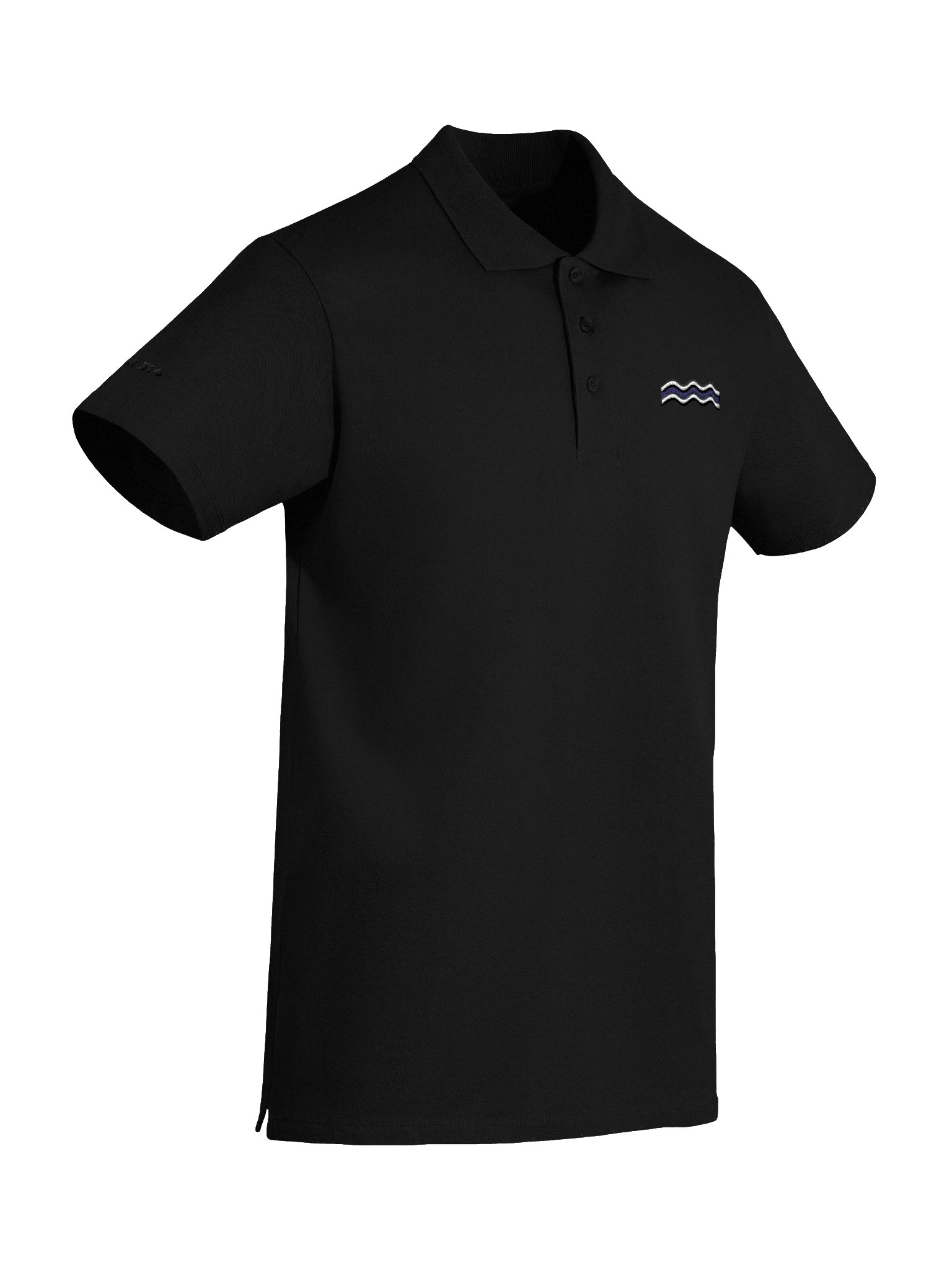 River Embroidered Polo - Black product image (6)