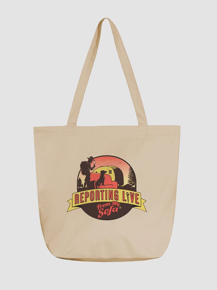 Reporting Live From My Sofa Official Logo Canvas Tote product image (1)