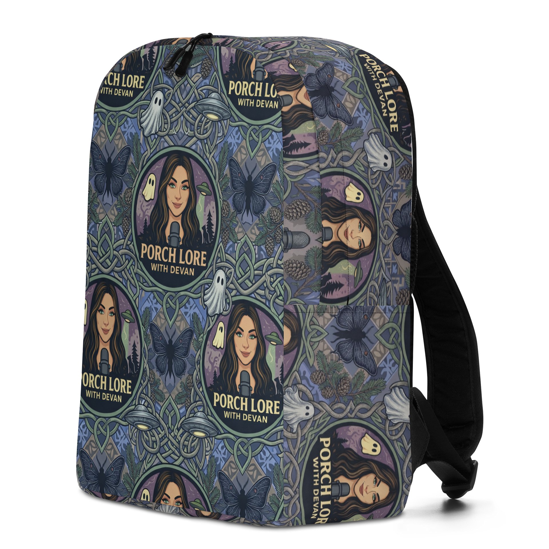 PORCH LORE DEVAN PERIWINKLE MOTH MINIMALIST BACKPACK product image (4)