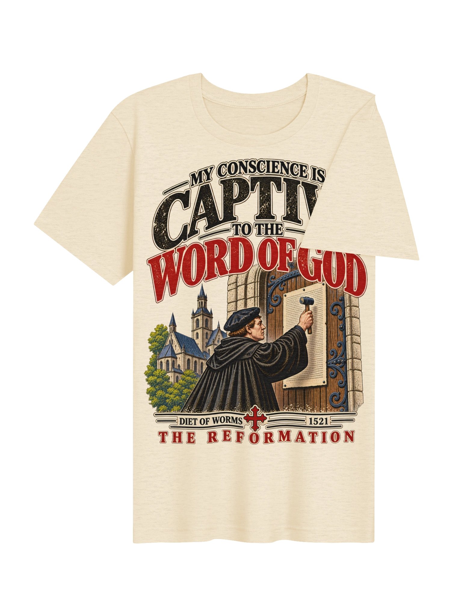 Here I Stand — Captive to the Word | Reformation T-Shirt product image (46)