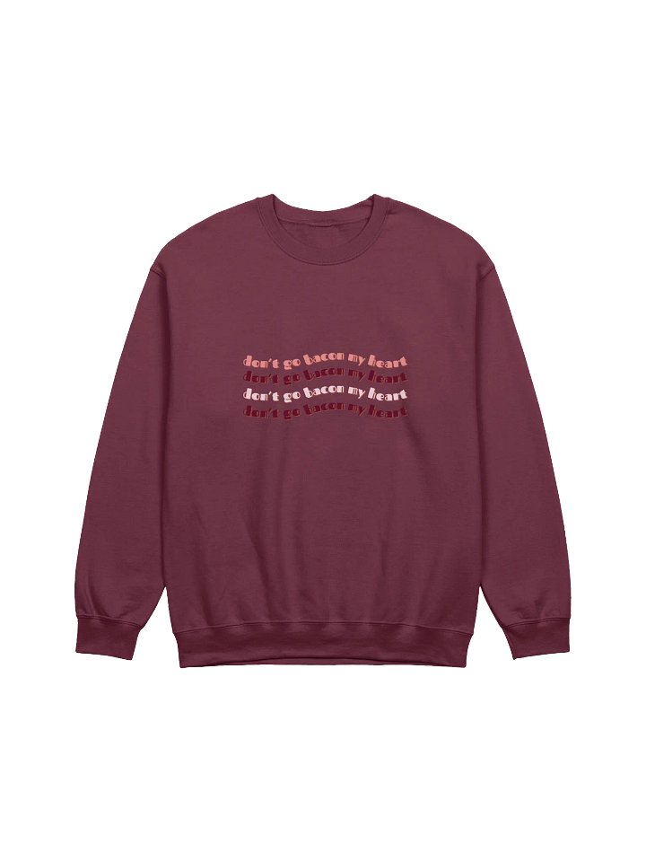 Bacon My Heart - Crewneck Sweatshirt Burgundy Edt. product image (2)