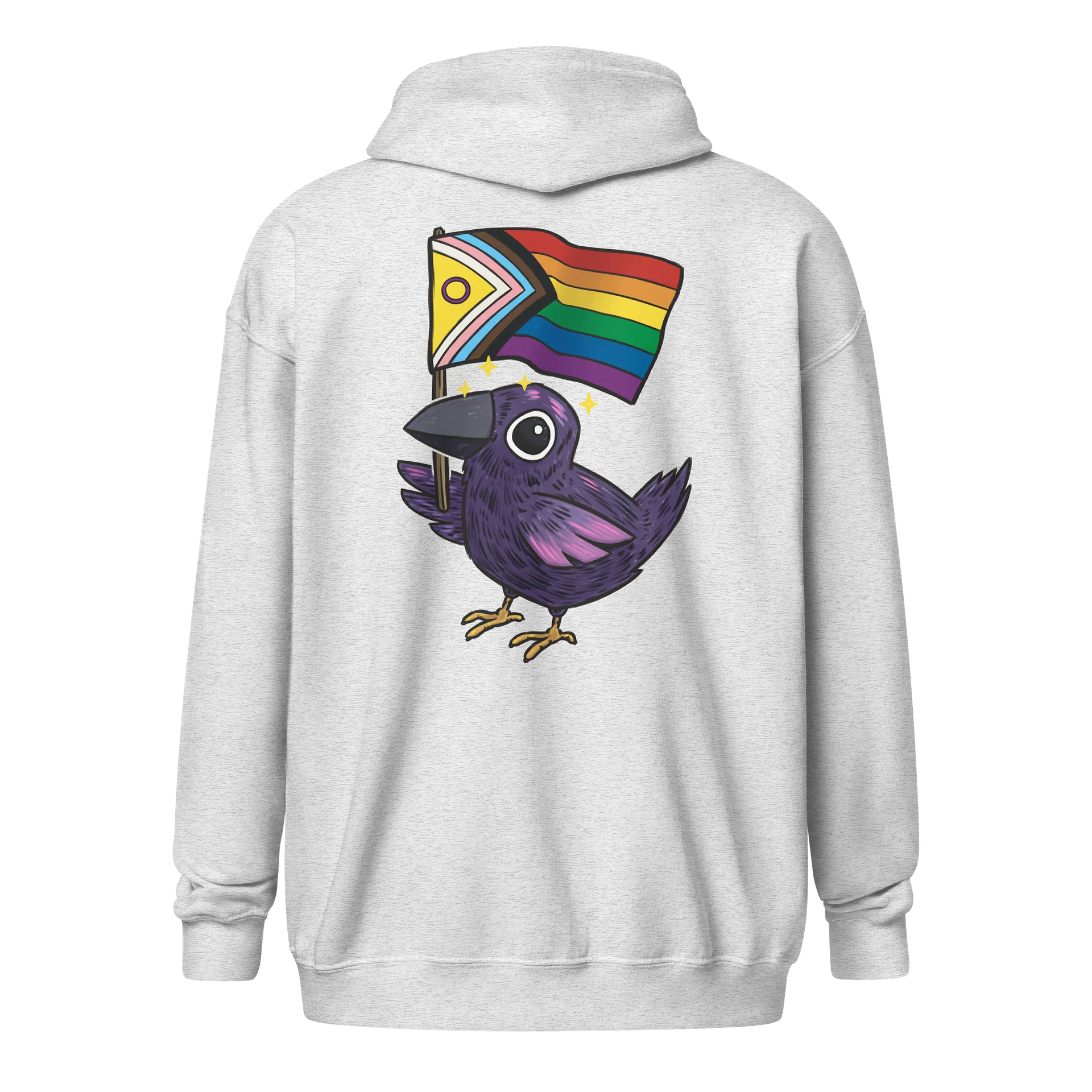 zipped hoodie : crow pride product image (1)
