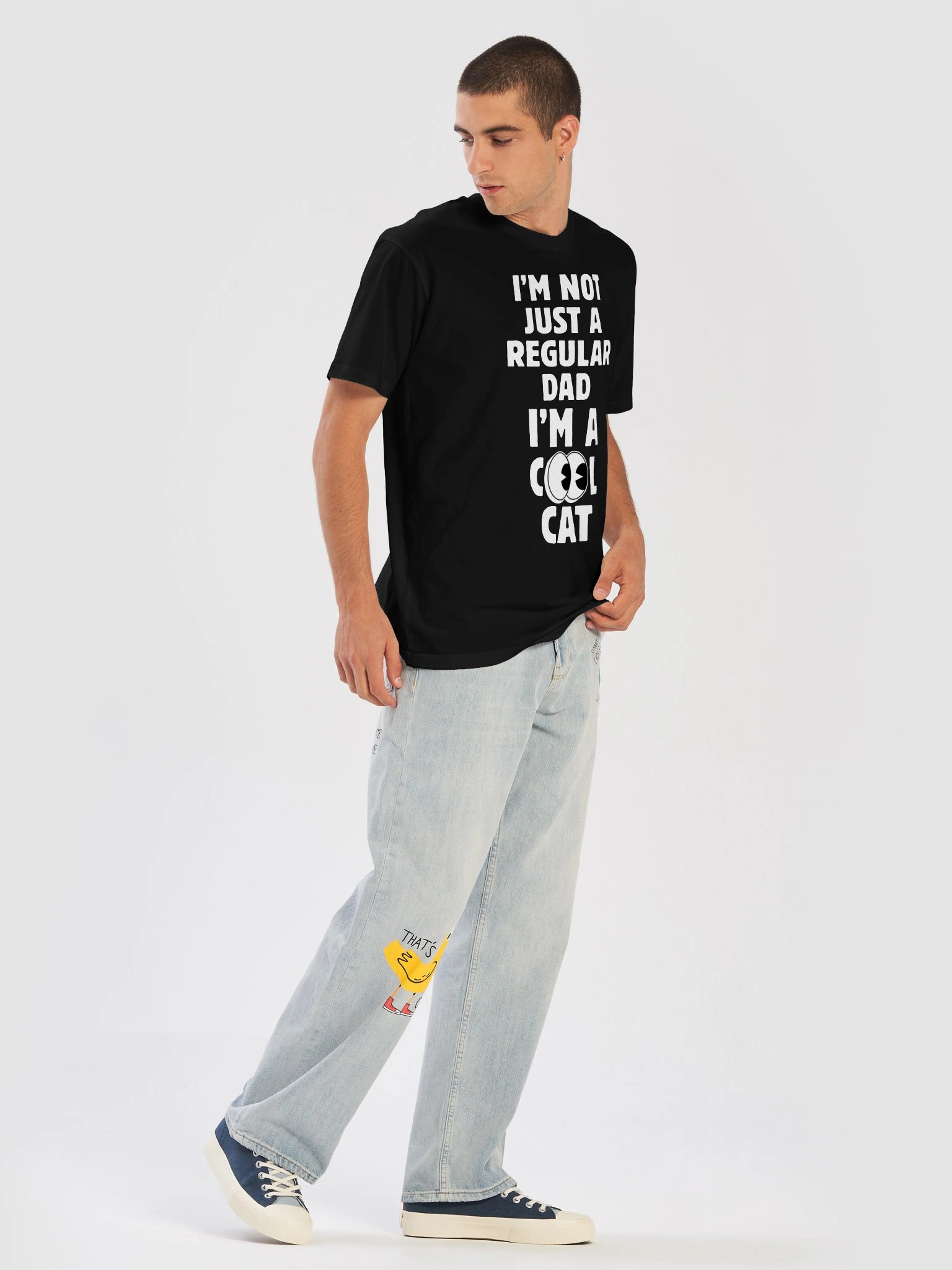 Cool Cat Dad Tee product image (5)