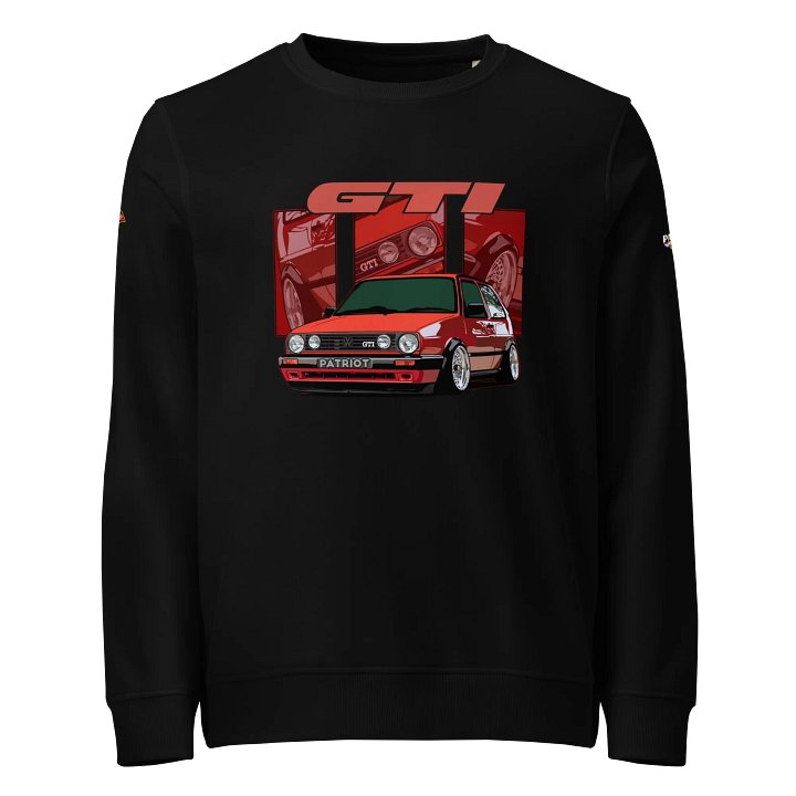 Red Gti Car Ilustration Sweatshirt Patriot product image (1)