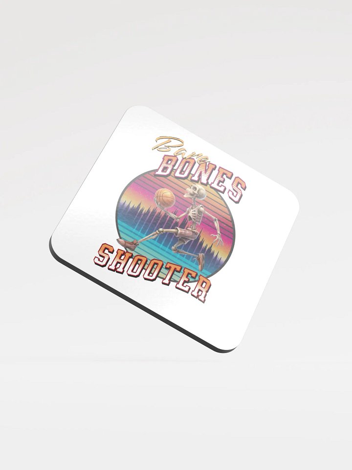 Bare Bones Shooter Sunset Slam Dunk Cork Coaster product image (2)