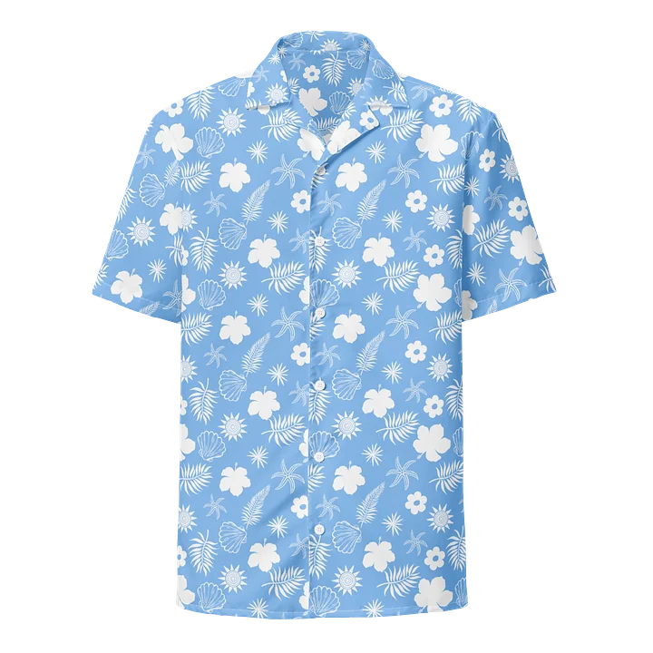 Minimalist Tropical Floral Bloom Hawaiian Shirt product image (1)