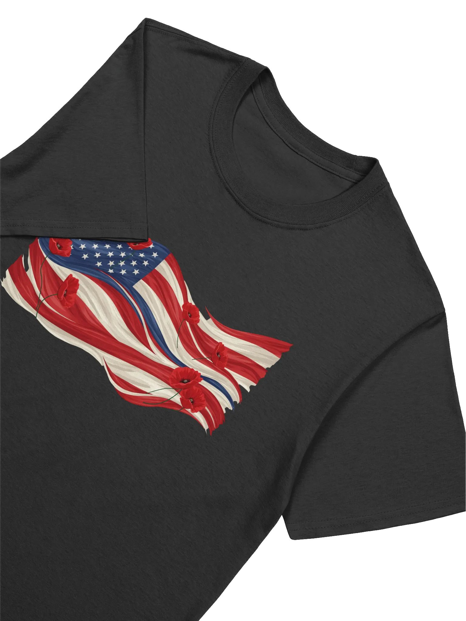 Poppies & Stripes Unisex Tee product image (7)