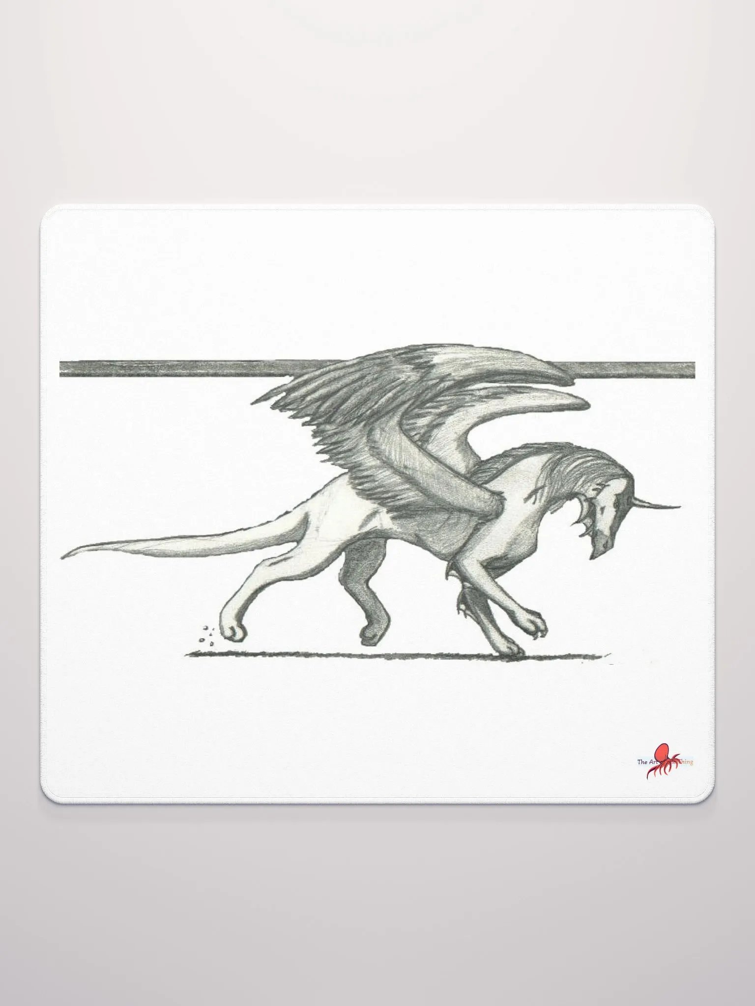 Feathered Wing Dragon Mouse Pad product image (4)