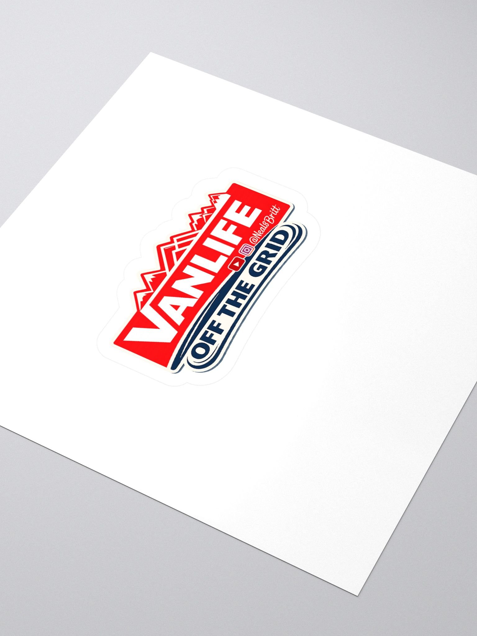 Vanlife - Off the Grid Large Sticker product image (3)
