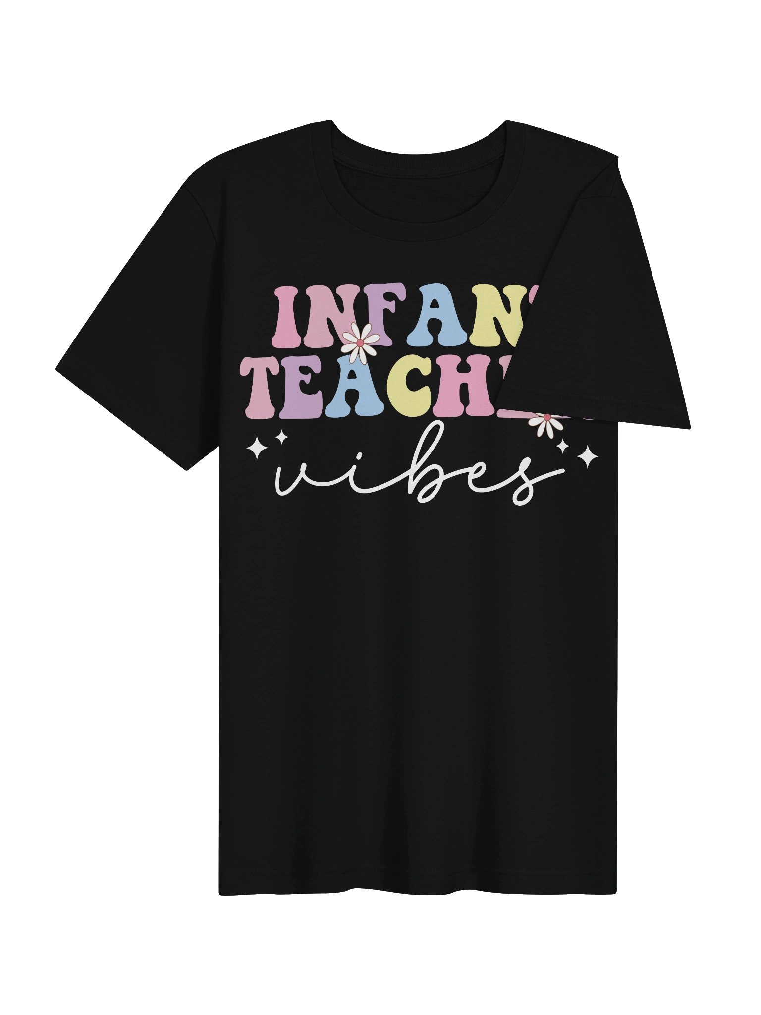 Cute Infant Teacher Shirt | Infant Teacher Vibes Graphic Tee | Daycare Staff Gift | Childcare Educator T-Shirt product image (30)