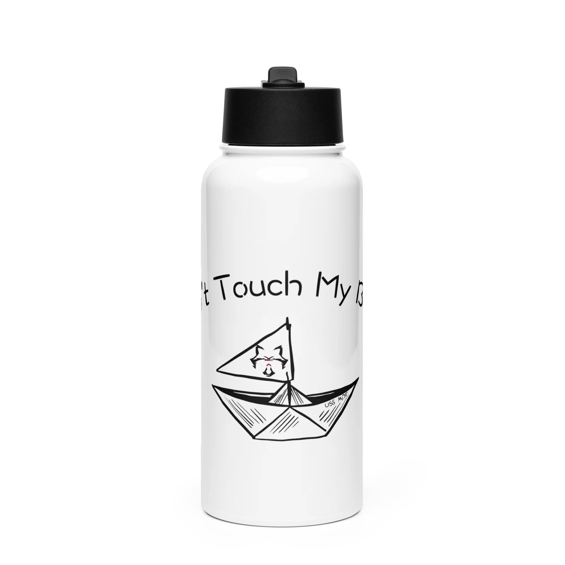 Don't Touch My Boats Water Bottle product image (1)
