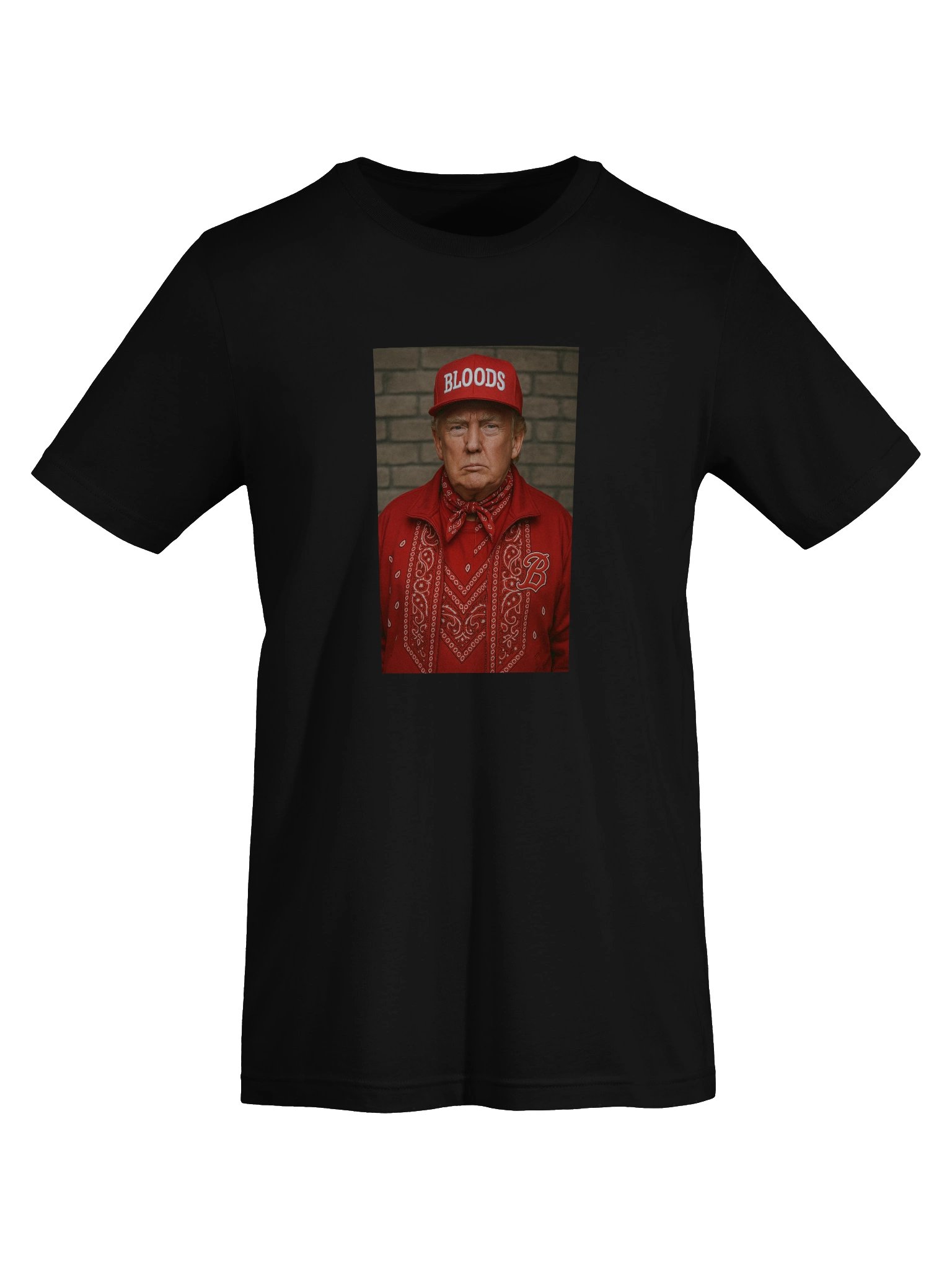 Trump Bloods Gang Style Graphic Hoodie product image (25)